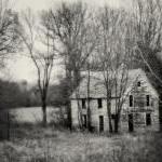 Black And White Abanded House Art Photography,..